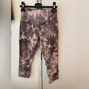 Lululemon Align Crop Leggings Pink Tiedye